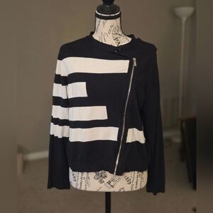 Grace Elements Black and White Women's Cardigan